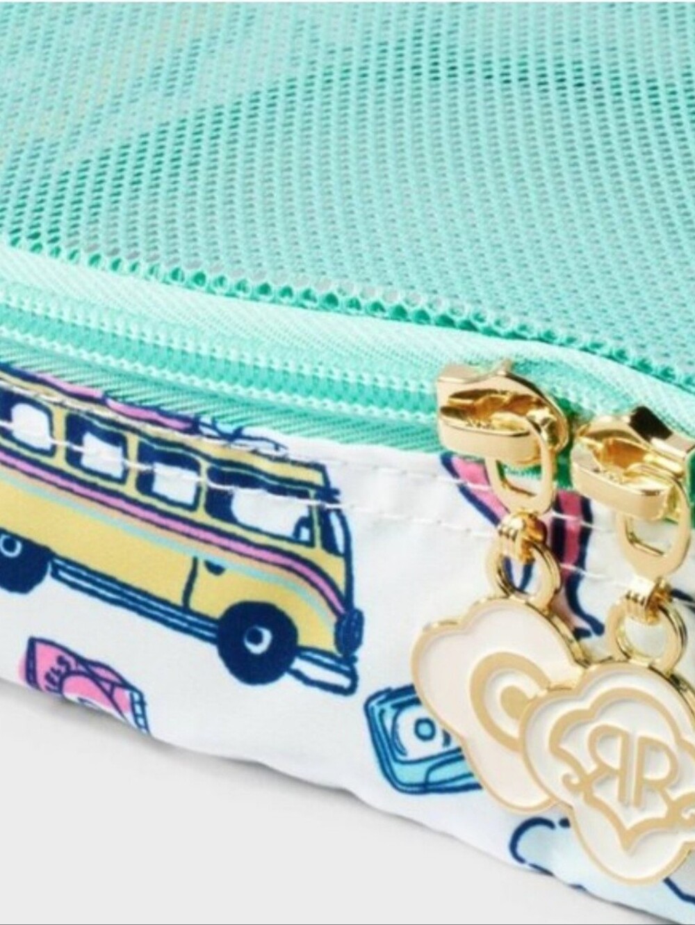 NWT 3pc Packing Cube Set White/Teal - Roller Rabbit x Target - Picture 4 of 6